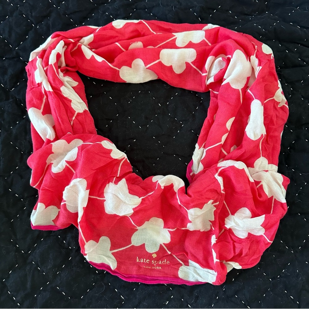 KATE SPADE | Cashmere Blend Infinity Scarf - Festive Flower